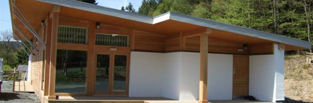 Kielder Bike Hire Centre: Newly constructed timber framed building