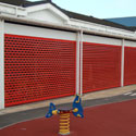 WP77 Punched Visionmaster Double Skinned Aluminium High Security Shutter